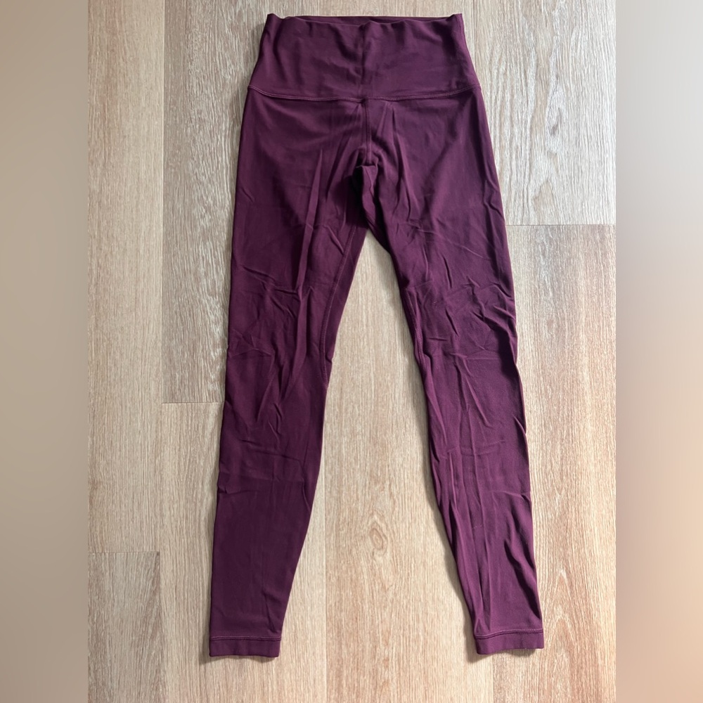 Lululemon Align Leggings, size 6, garnet